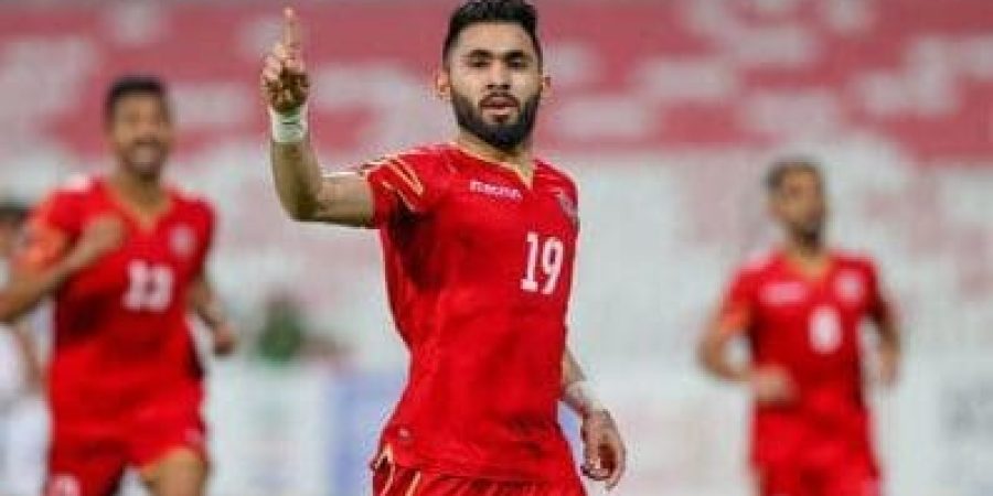 فرحة لاعب البحرين بالهدف