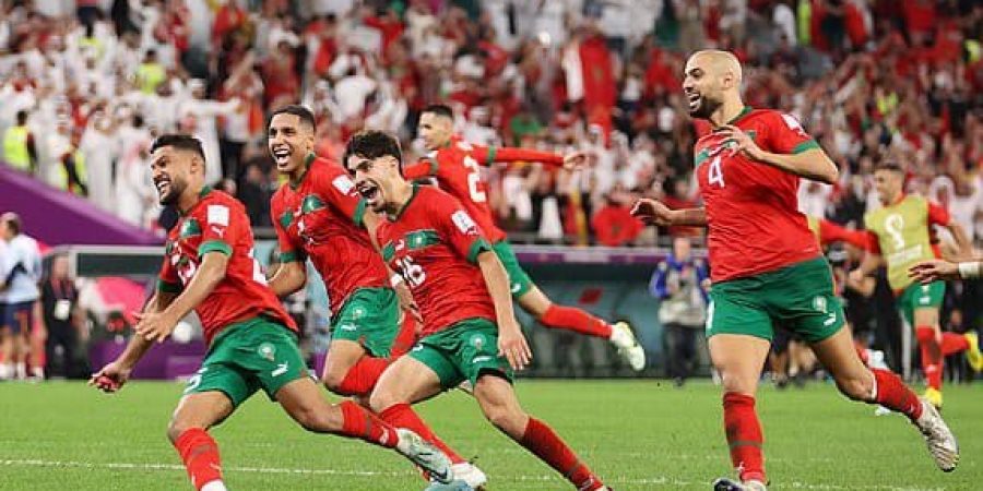 فرحة نجوم المغرب ببلوغ ربع النهائي