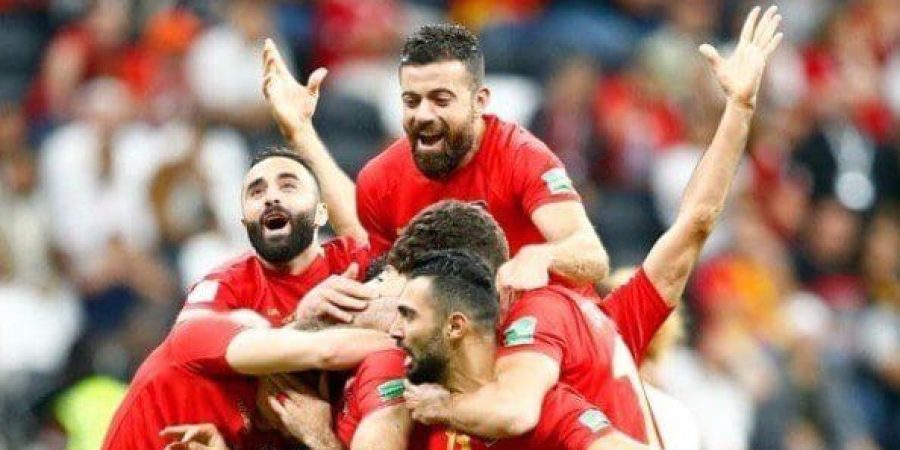 فرحة المنتخب السوري بعد الفوز على تونس