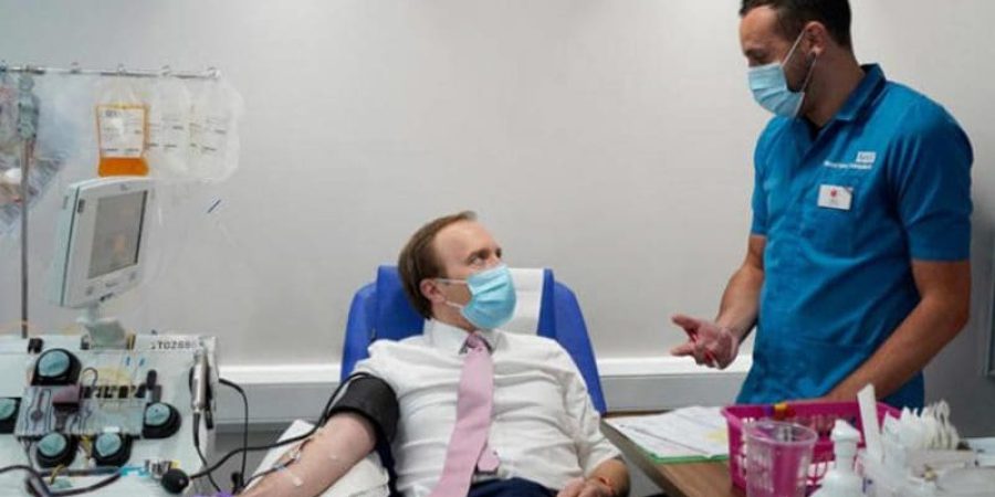 طُلب من الرجال الذين أصيبوا بالفعل بالفيروس التبرع ببلازما الدم من أجل التجربة