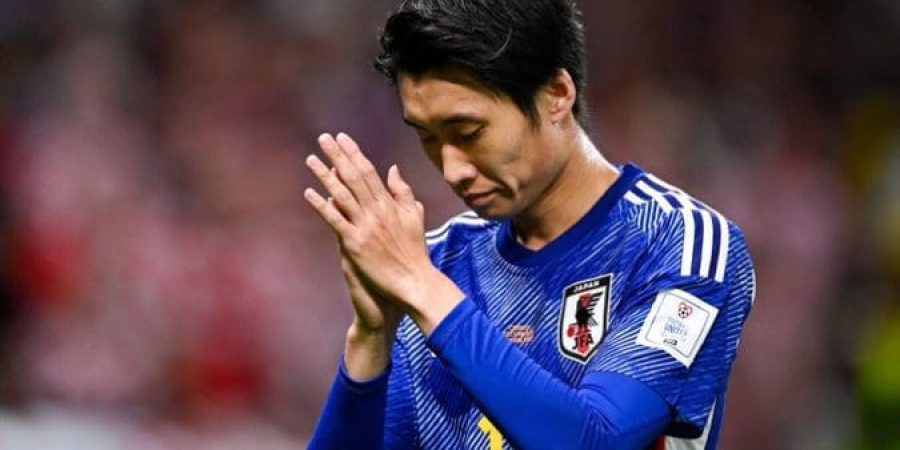 حسرة لاعب اليابان بعد الخسارة