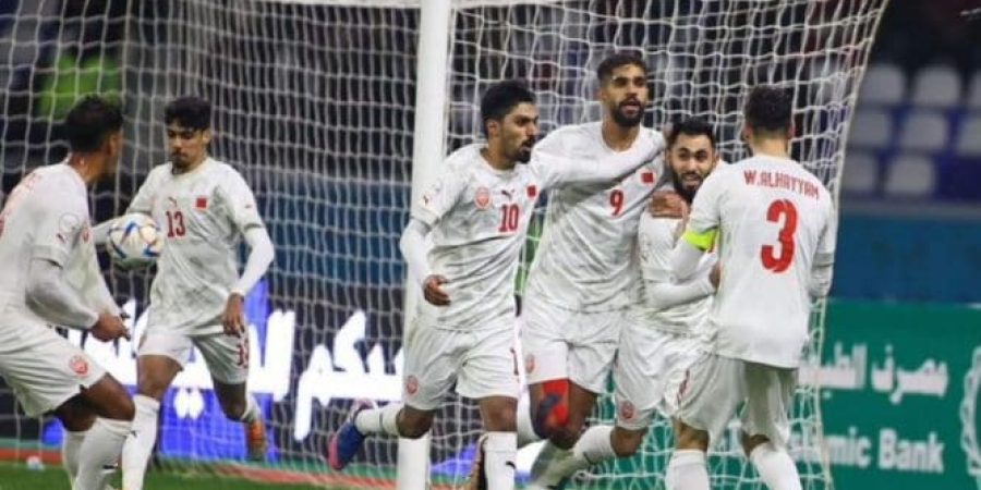 فرحة نجوم البحرين بهدف التعادل