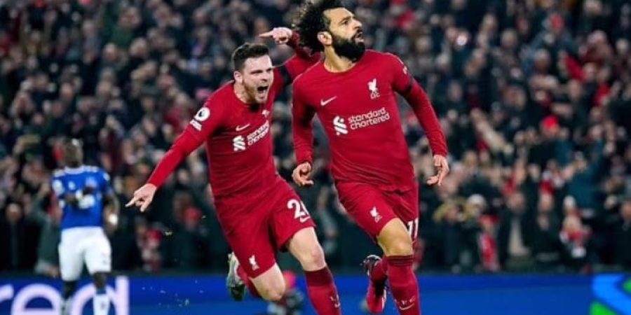 فرحة محمد صلاح بعد تسجيل الهدف