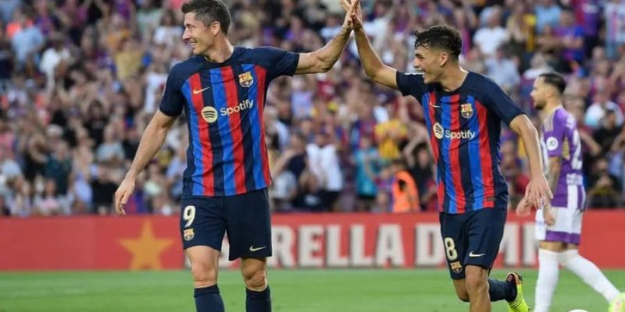 من لقاء برشلونة وبلد الوليد