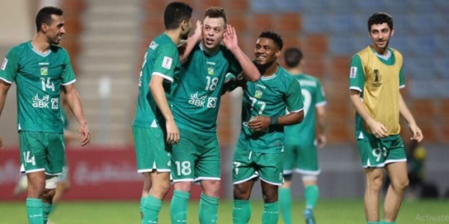 فرحة لاعبي العربي بالهدف الثاني