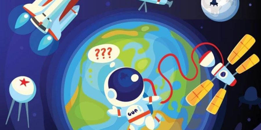 النفايات تتجول بين الأرض والقمر قبل أن تسحبها جاذبية القمر (شترستوك)