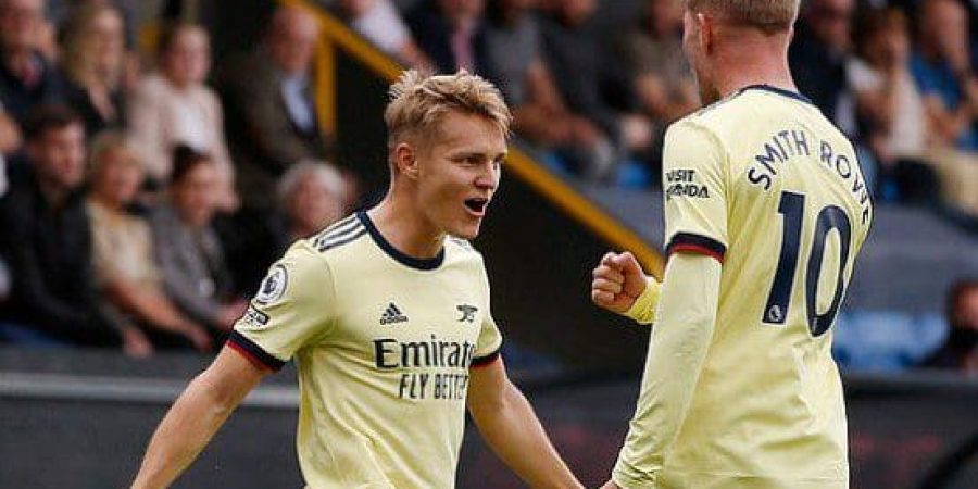 فرحة أوديجارد بعد تسجيله هدف التقدم