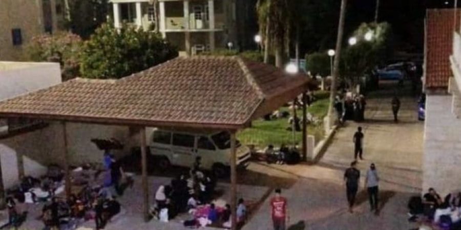 لحظة قبل تعرض المستشفى المعمداني في غزة بغارة إسرائيلية