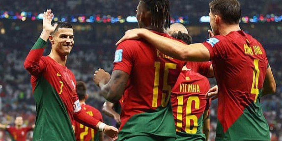 فرحة البرتغال بالسداسية