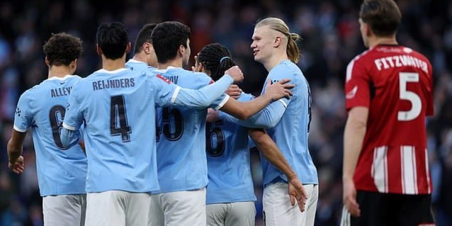 فرحة نجوم مانشستر سيتي بالفوز الكبير