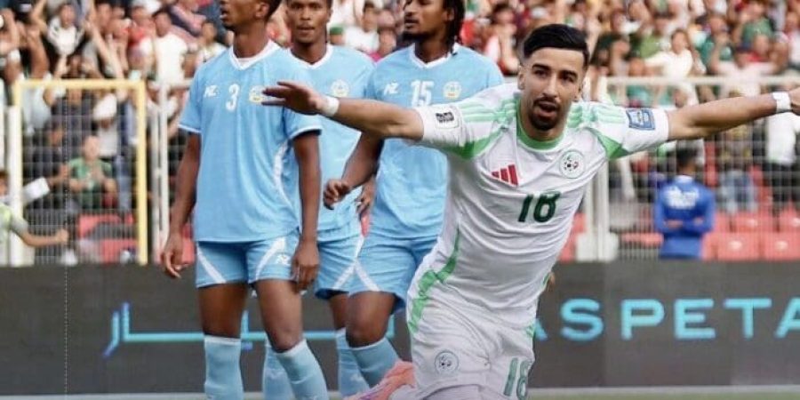 فرحة جزائرية بالهدف