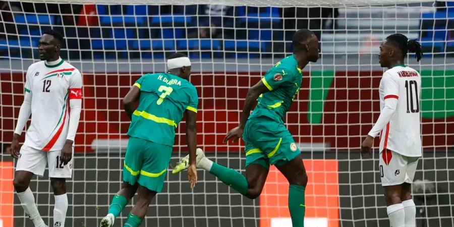 فرحة سنغالية بالهدف الثاني