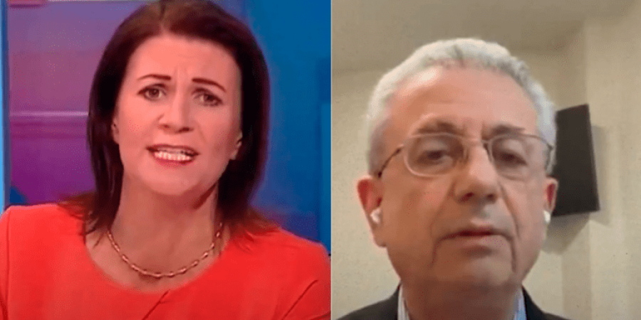 مذيعة بريطانية تصرخ في وجه مصطفى البرغوثي