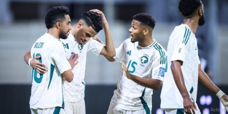 فرحة لاعبي السعودية بالفوز