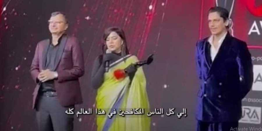 راجشري ديشباندي تهدي جائزتها لضحايا العدوان على غزة