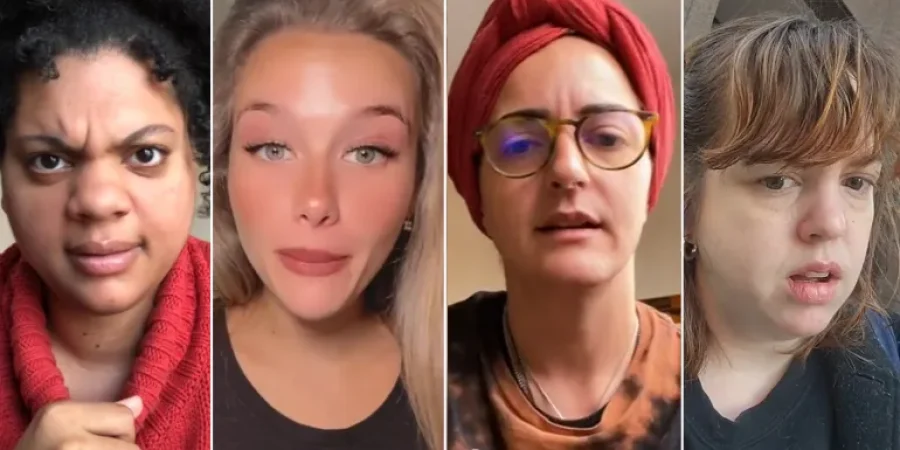 ميغان رايس (أقصى اليسار) صاحبة مبادرة قراءة القرآن (مواقع التواصل)