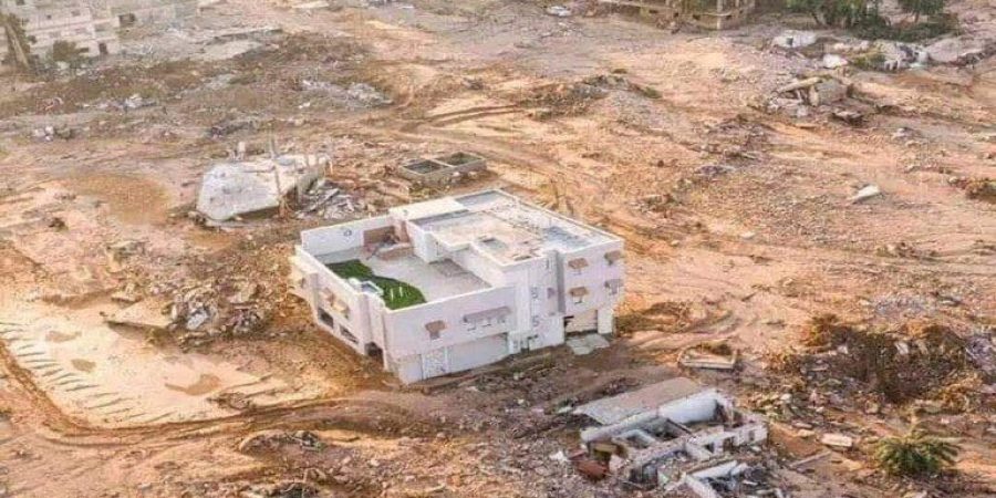 المنزل لم يتأثر بفيضانات درنة