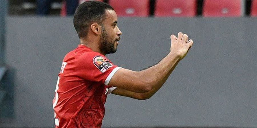 فرحة لاعب غينيا الاستوائية بهدف الفوز