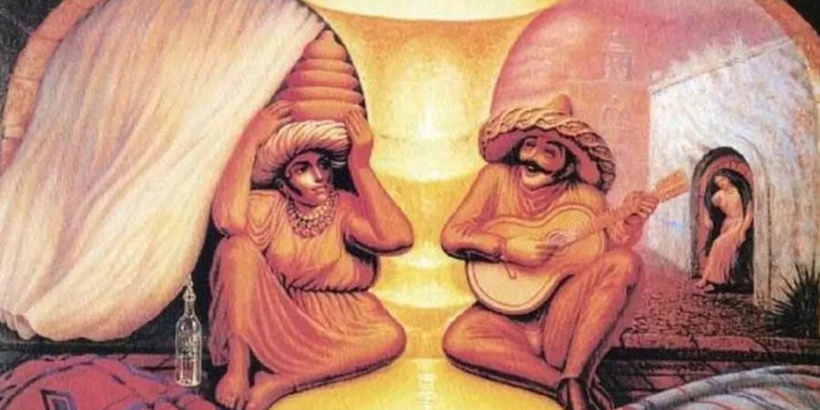 الصورة المركبة التي تحمل خدعة بصرية