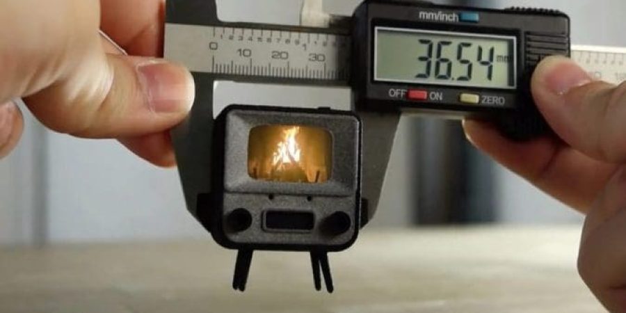 صنع أصغر تلفزيون في العالم.