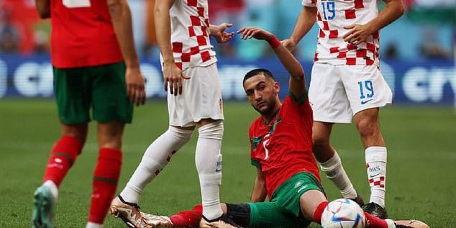 حكيم زياش المغرب خلال لقاء كرواتيا