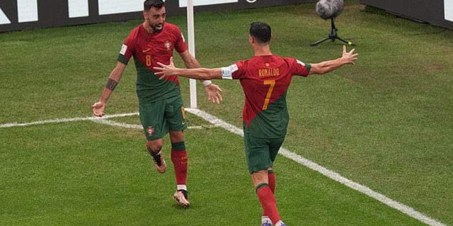 فرحة كرستيانو بهدف برونو