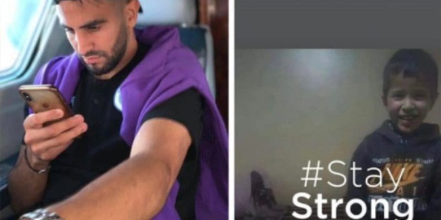 نجم المنتخب الجزائري رياض محرز.