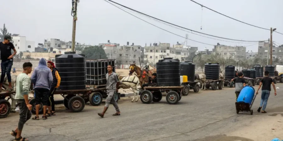 غزة تعاني أزمة حادة في توفر مياه الشرب