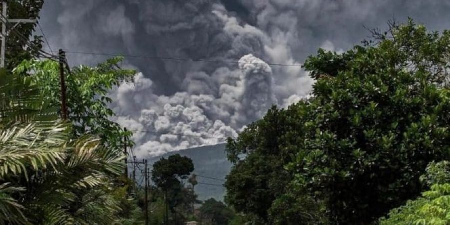 ثوران بركان جبل ميرابي