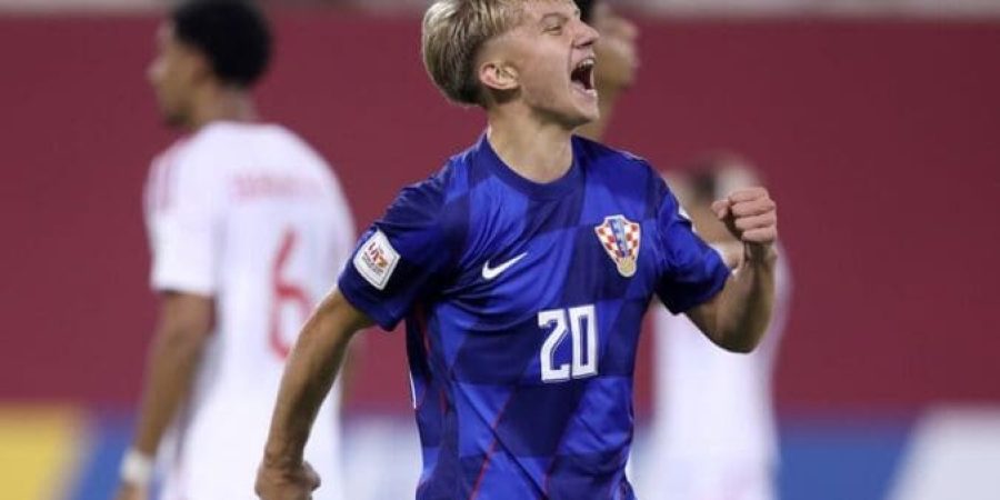 فرحة لاعب كرواتيا بالهدف