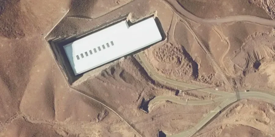 صورة أرشيفية بالأقمار الصناعية لمنشأة فوردو النووية في إيران