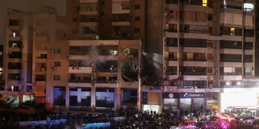 هجوم بطائرة مسيرة على مبنى في الضاحية الجنوبية ببيروت