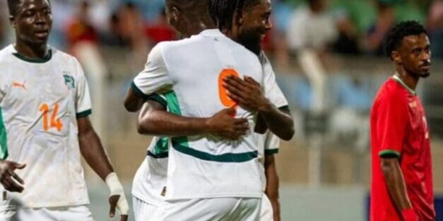 فرحة لاعبي ساحل العاج بالهدف