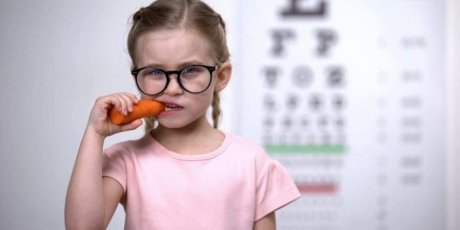 على الرغم من أن الجزر يحتوي فيتامين A لكنه لا يقوي النظر