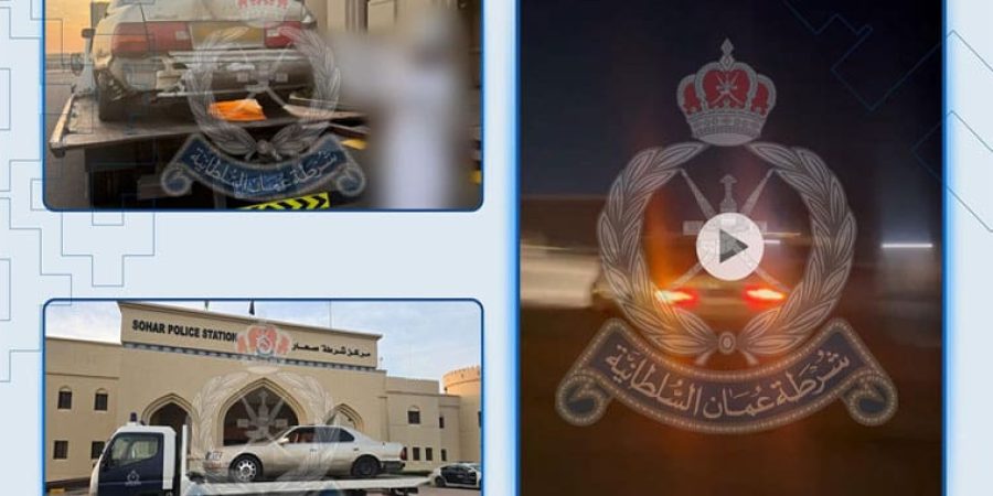 الشرطة تستوقف سائق مركبة تسبب في حادث مروري بولاية #صحار