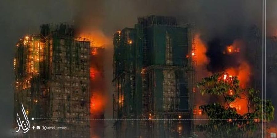 جلالة السلطان يعزي الرئيس الصيني في ضحايا أسوأ حريق تشهده هونج كونغ منذ عقود