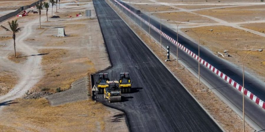 مشروع صيانة وتأهيل طريق "المعمورة–طاقة"