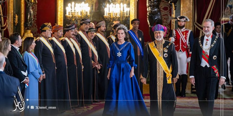 جلالة السلطان المعظم وملك إسبانيا